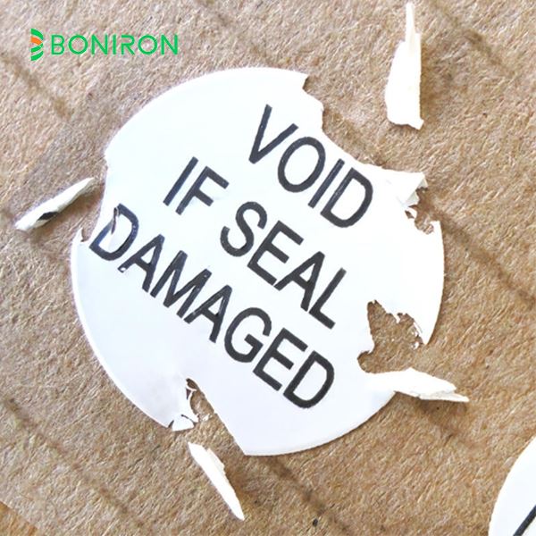 Custom Destructible Eggshell Paper Stickers High Fragile Labels